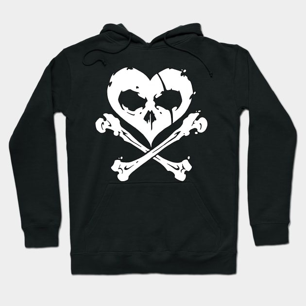 Blackheart Jack (White Version) Hoodie by Izzy_Gremlin